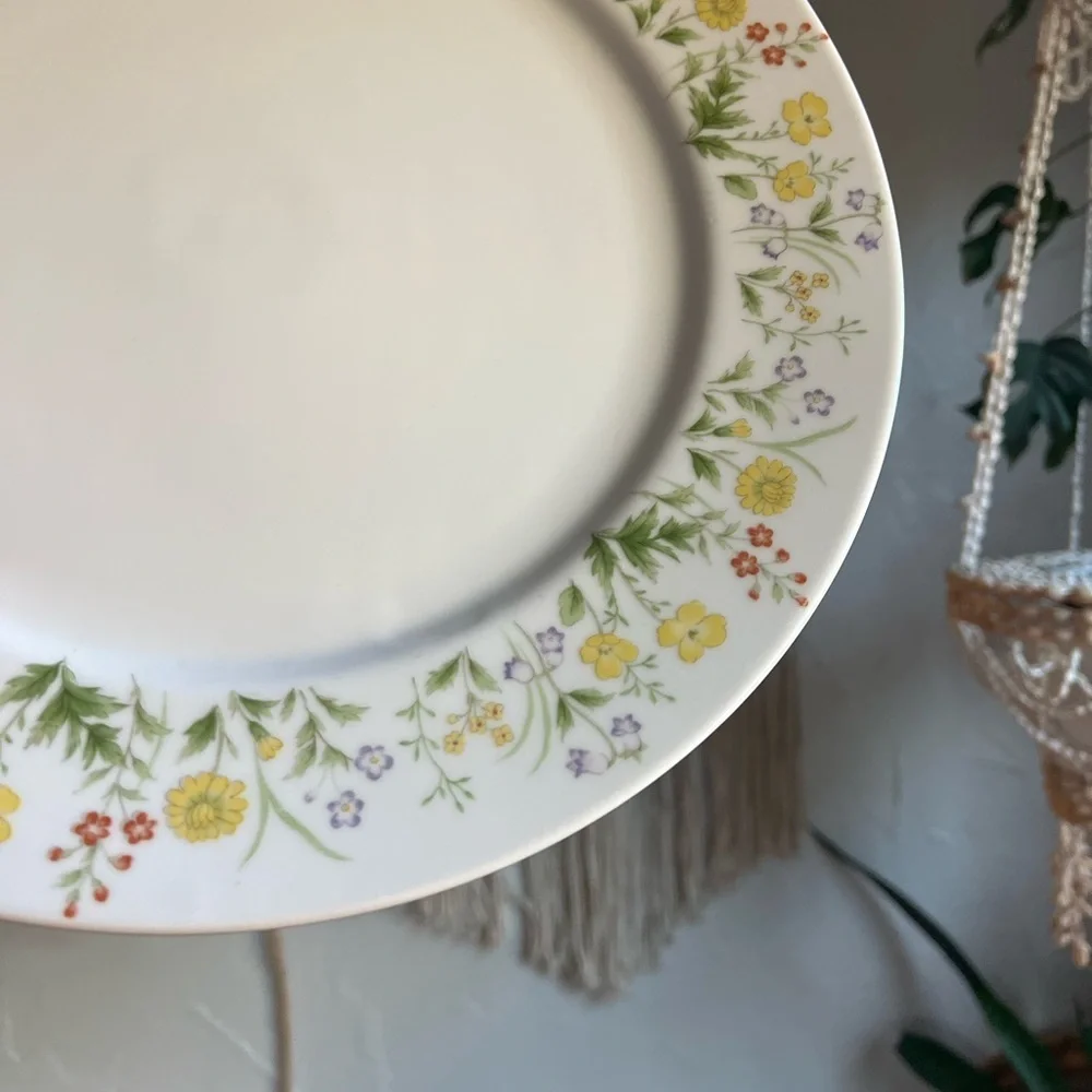 Vintage Crescent China Flora 5723 Japan 10.5” Plate